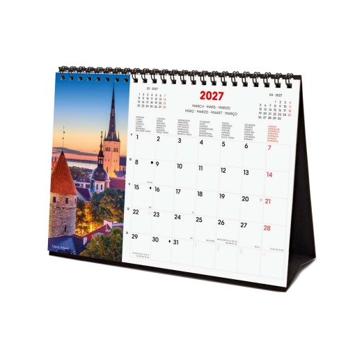 2027 Desk Calendar Finocam 21x15cm Charming