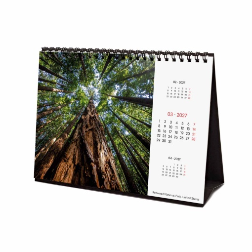 2027 Desk Calendar Finocam 21x15cm Nature