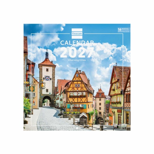 2027 wall calendar finocam 30x30cm Charming