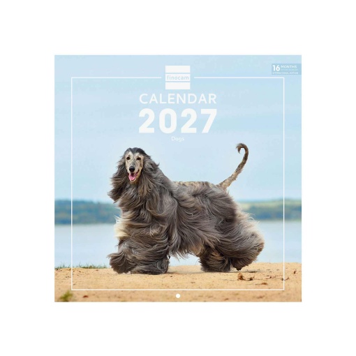2027 Finocam Wall Calendar 30x30cm Dogs
