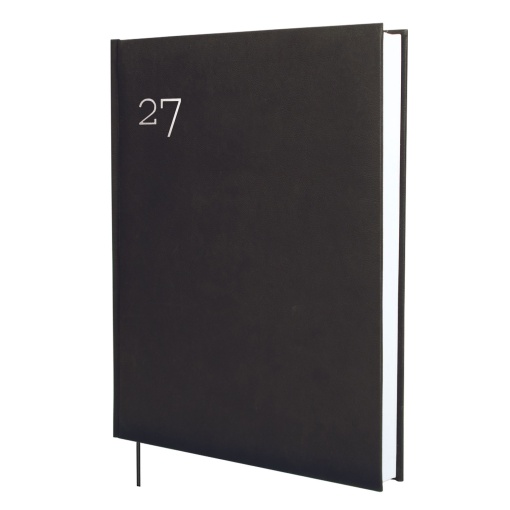 2-day-per-page A4 planner 2027 Finocam Milano black