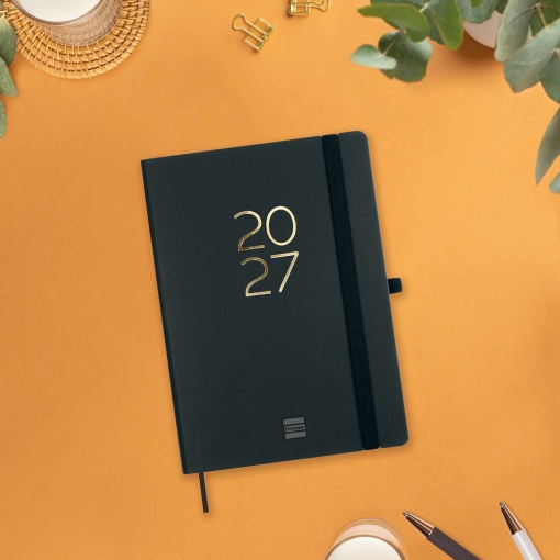 Weekly planner A5 2027 Finocam Capri black