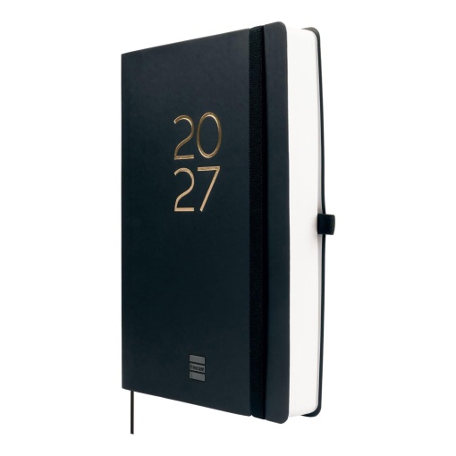 A5 2027 daily planner, Finocam Capri black
