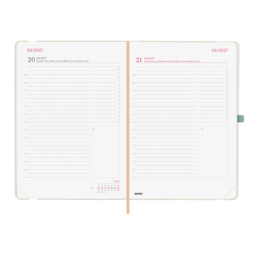 A5 2027 Daily Planner Finocam Capri Happy