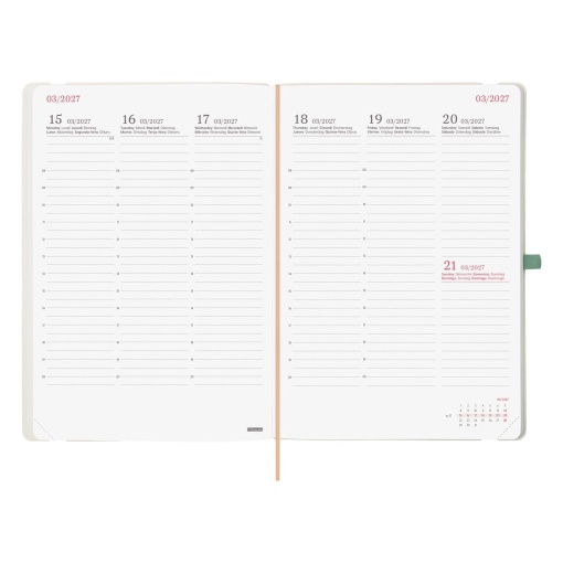 Weekly planner 176x250mm 2027 finocam Capri Happy