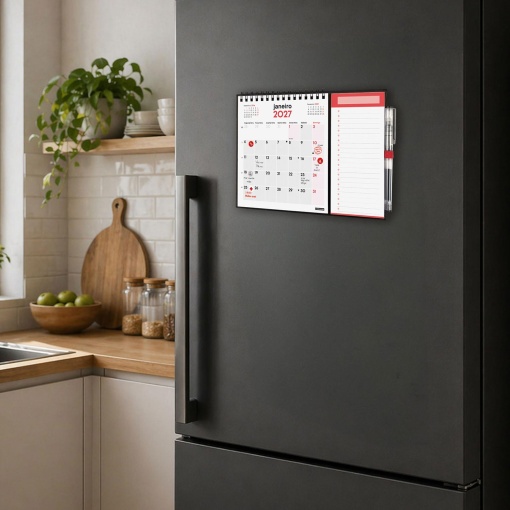 Magnetic wall calendar 2027 finocam 14x15cm