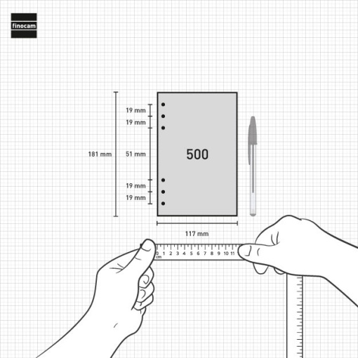 Weekly organizer refill 117x181mm 2027 finocam