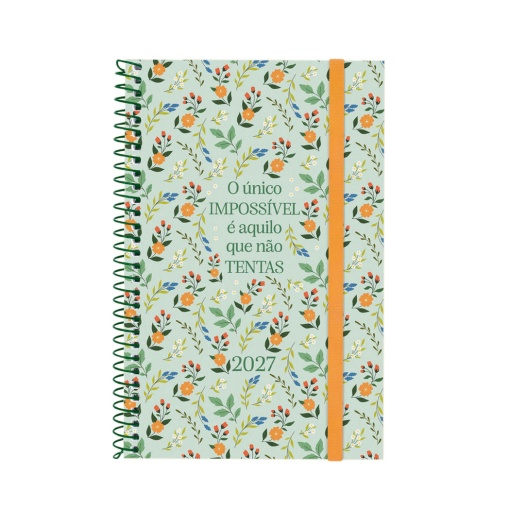 Weekly planner, 117x181mm, 2027, spiral bound, Finocam Beta Impossible