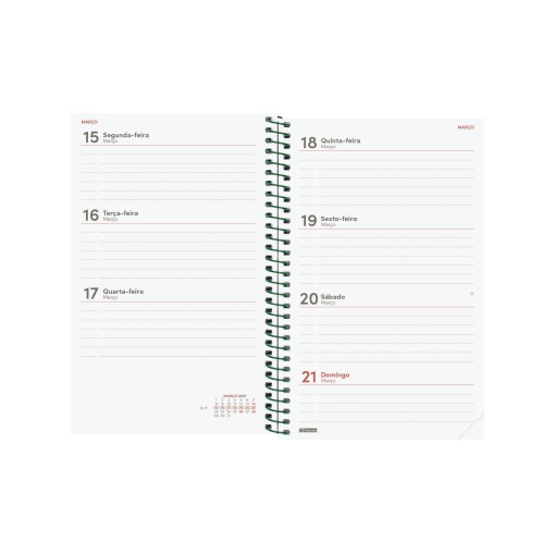 Weekly planner, 117x181mm, 2027, spiral bound, Finocam Beta Impossible