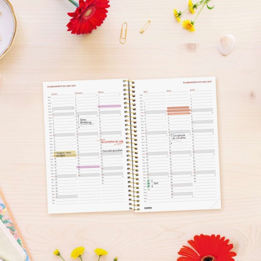 Agenda semanal 117x181mm 2027 espiral finocam Beta Agora