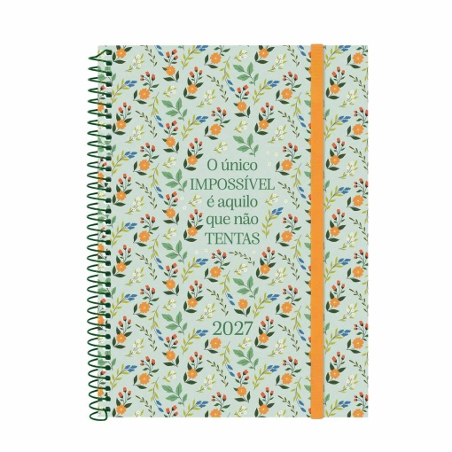 Weekly planner A5 2027 spiral bound Finocam Beta Impossible