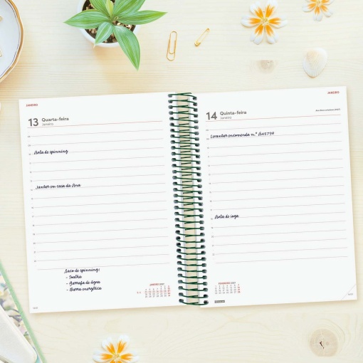 A5 2027 Spiral-Bound Daily Planner, Finocam Beta Impossible