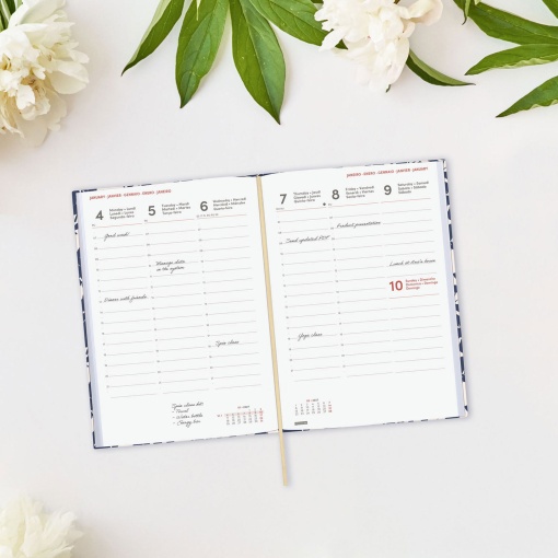 Weekly planner A5 2027 finocam Berlin Cotton