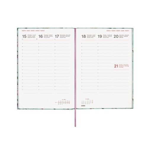 Weekly planner A5 2027 finocam Porto Botanic