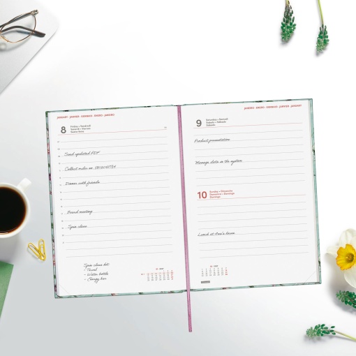 A5 2027 Daily Planner Finocam Porto Botanic