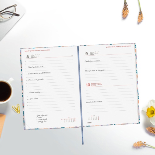 A5 2027 daily planner, Finocam Porto Malva