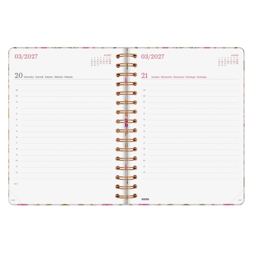 A5 2027 Spiral-Bound Daily Planner by Finocam You