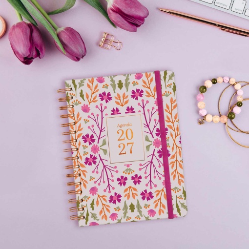 A5 2027 Spiral-Bound Daily Planner by Finocam You