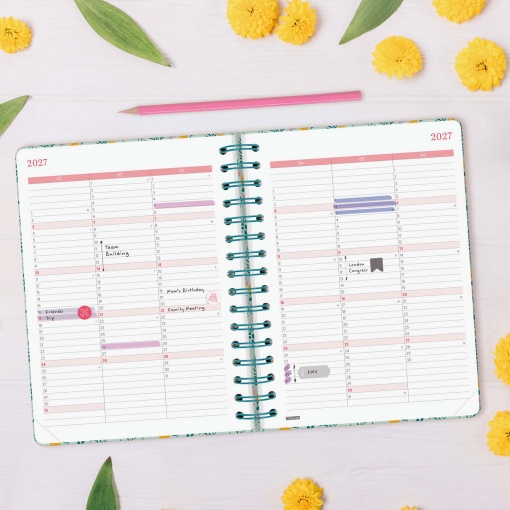 Agenda diaria en espiral A5 2027, Finocam, You Trigo