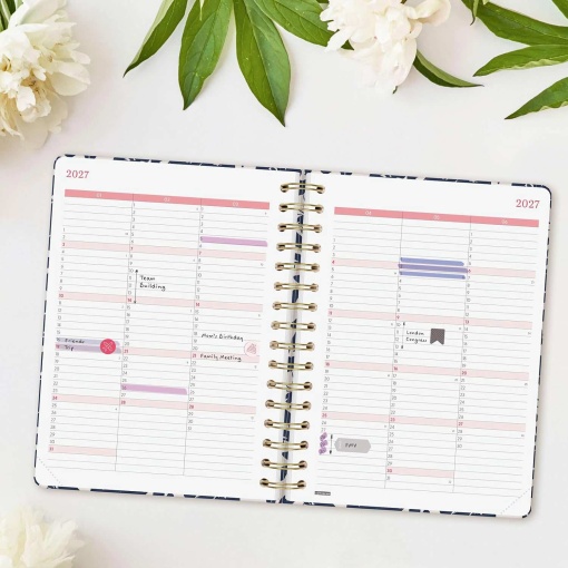 A5 2027 Spiral-Bound Daily Planner, Finocam, You Cotton