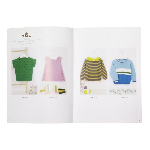 Book of 4 knitting projects dmc 100% Baby Cotton
