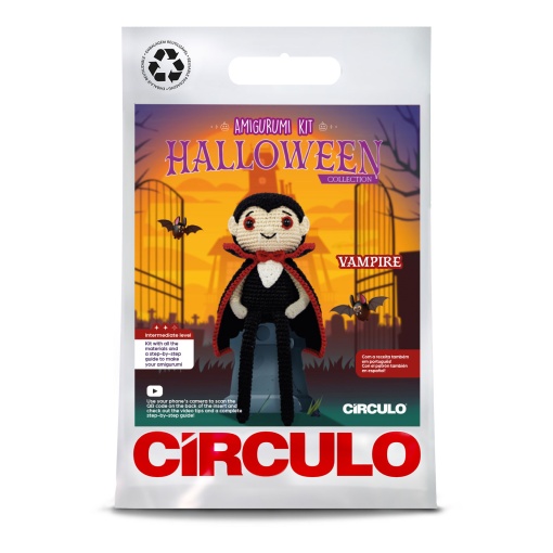 Halloween Collection Vampire amigurumi circle crochet kit