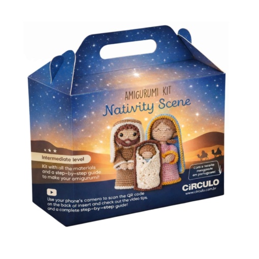 Amigurumi Crochet Circle Kit - Nativity Scene