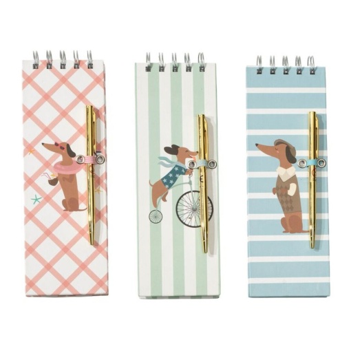 Teckel brand assorted notepad and ballpoint pen set