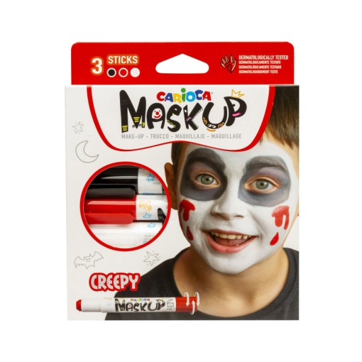 Pintura facial Carioca Mask Up Creepy 3 cores blister