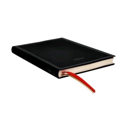 Agenda semanal 125x175mm 2027 Paperblanks Midi Black Edition