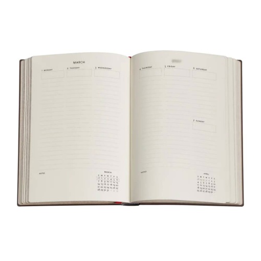 Agenda semanal 125x175mm 2027 Paperblanks Midi Black Edition