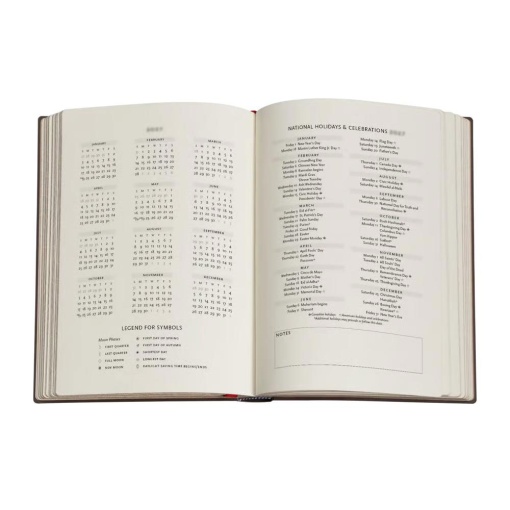 Agenda semanal 125x175mm 2027 Paperblanks Midi Black Edition