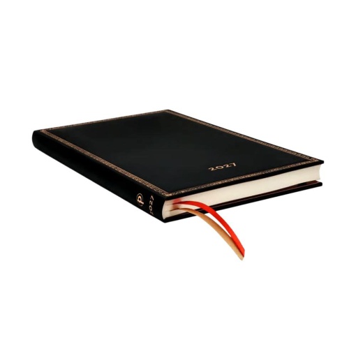 Agenda semanal A5 2027 Paperblanks Maxi Black Edition