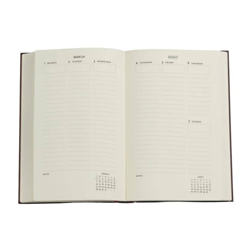 Agenda semanal A5 2027 Paperblanks Maxi Black Edition