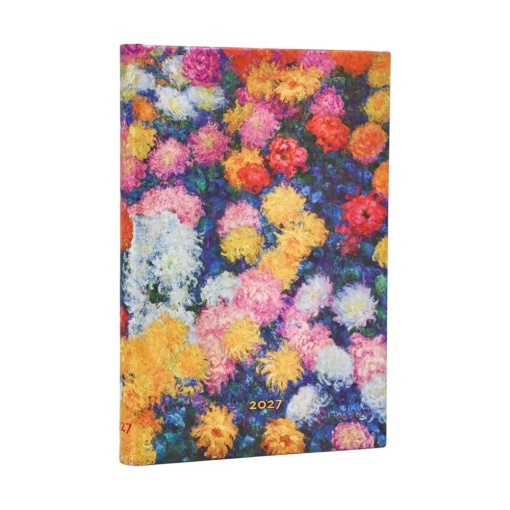 Agenda semanal A5 2027 Paperblanks Maxi Monet's Chrysanthemums