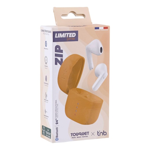 Auriculares Bluetooth TNB Zip 2 5.3 con estuche de carga naranja