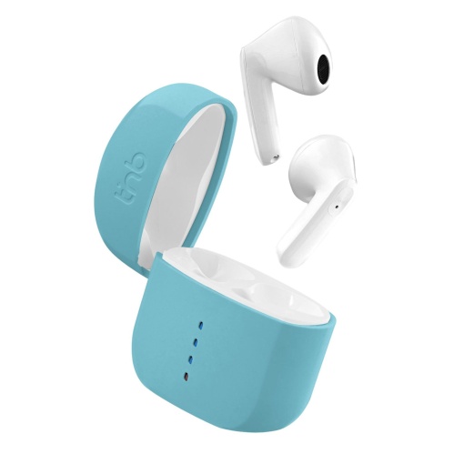 TNB Zip 2 5.3 Bluetooth Headphones with Blue Charging Case