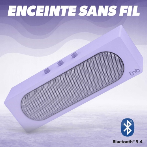 Coluna bluetooth + rádio Tnb Rainbow Bar 10W Purple