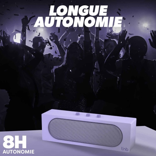 Coluna bluetooth + rádio Tnb Rainbow Bar 10W Purple