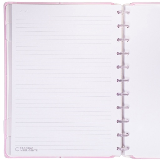 Caderno Inteligente grande (215x280mm) pautado Fun Universe Pink Cooler