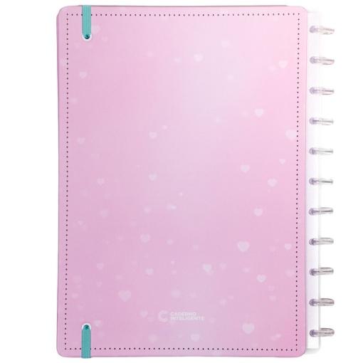 Caderno Inteligente grande (215x280mm) pautado Fun Universe Pink Cooler
