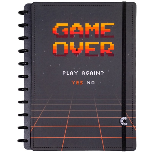 Large Smart Notebook (215x280mm) Lined Fun Universe Level Up