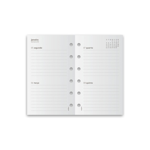 RECHARGE ORGANIZER 2 DAYS A7 2027 AMBER 5 QUARTERS 6160100400026