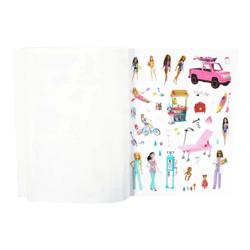 Super Barbie story with Europrice stickers.