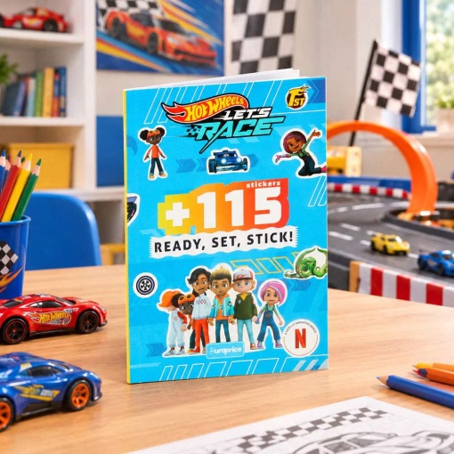 Hot Wheels Let's Race - +115 stickers - Ready, Set, Stick! Europrice