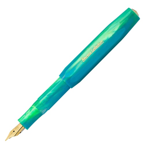 Caneta de aparo Kaweco Collection Marble Ocean F
