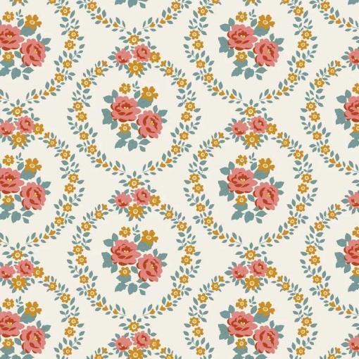 Tecido Tilda Village Life Mable Warm Cream 1x1,10m 100682