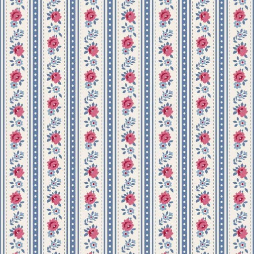 Tecido Tilda Village Life Agnes Blue 1x1,10m 100700