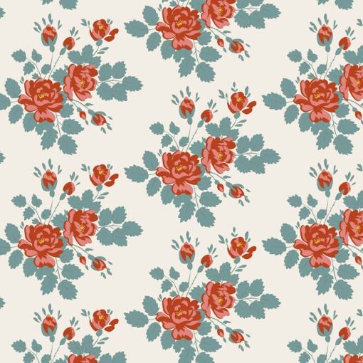 Tecido Tilda Village Life Myrtle Teal 1x1,10m 100688