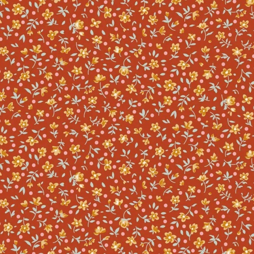 Tecido Tilda Village Life Mae Rust 1x1,10m 110176